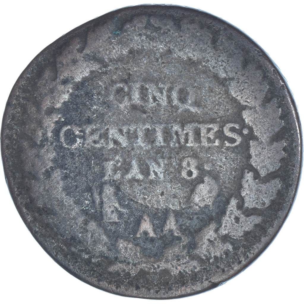Coin, France, 5 Centimes, AN 8 (1799-1800)