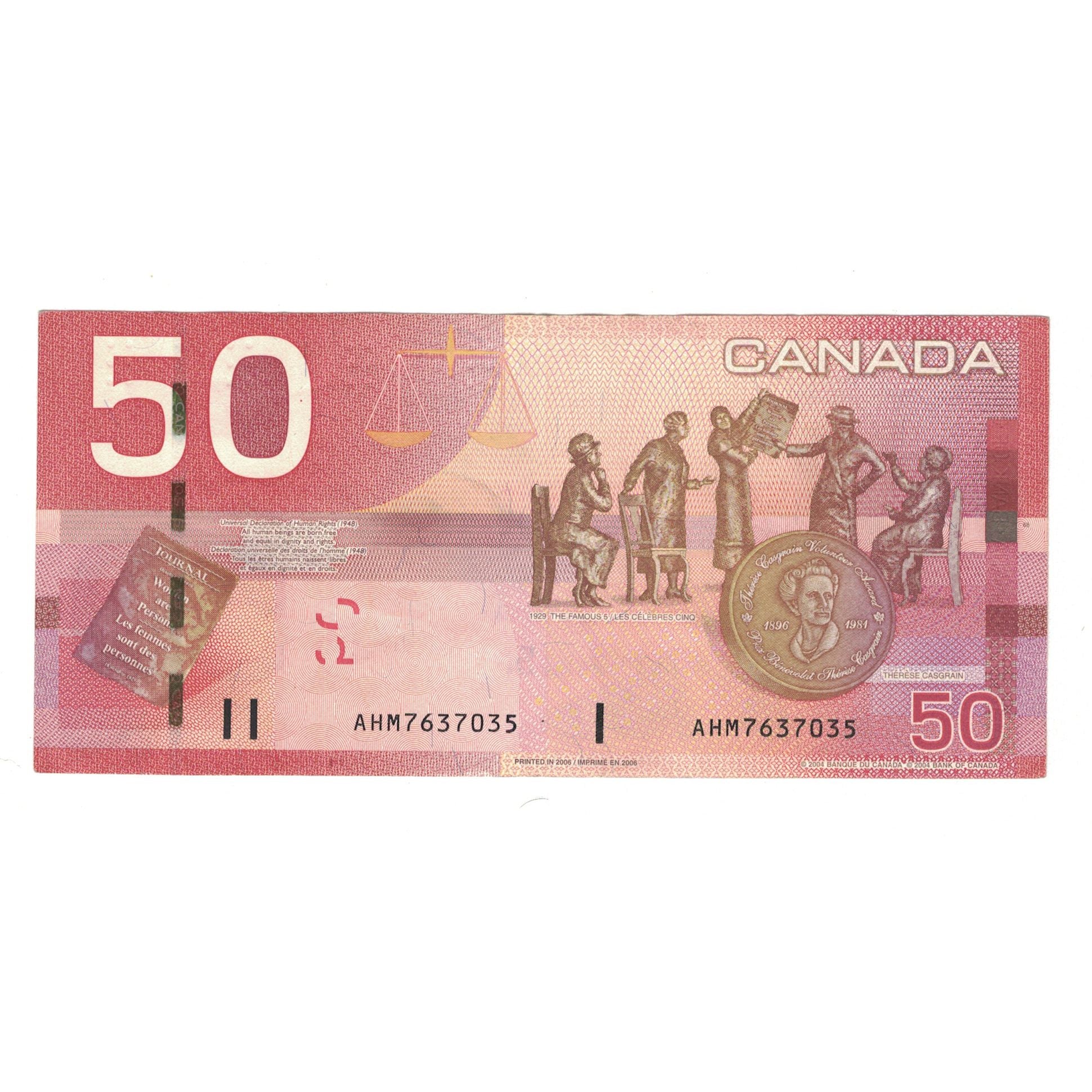 Banknote, Canada, 50 Dollars, 2004, KM:104a, EF(40-45)