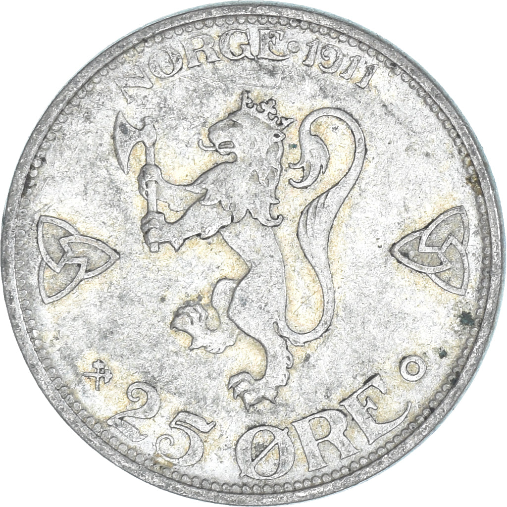 Coin, Norway, 25 Öre, 1911