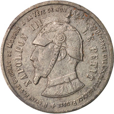 Francia, 10 Centimes, 1871, BB+, Stagno