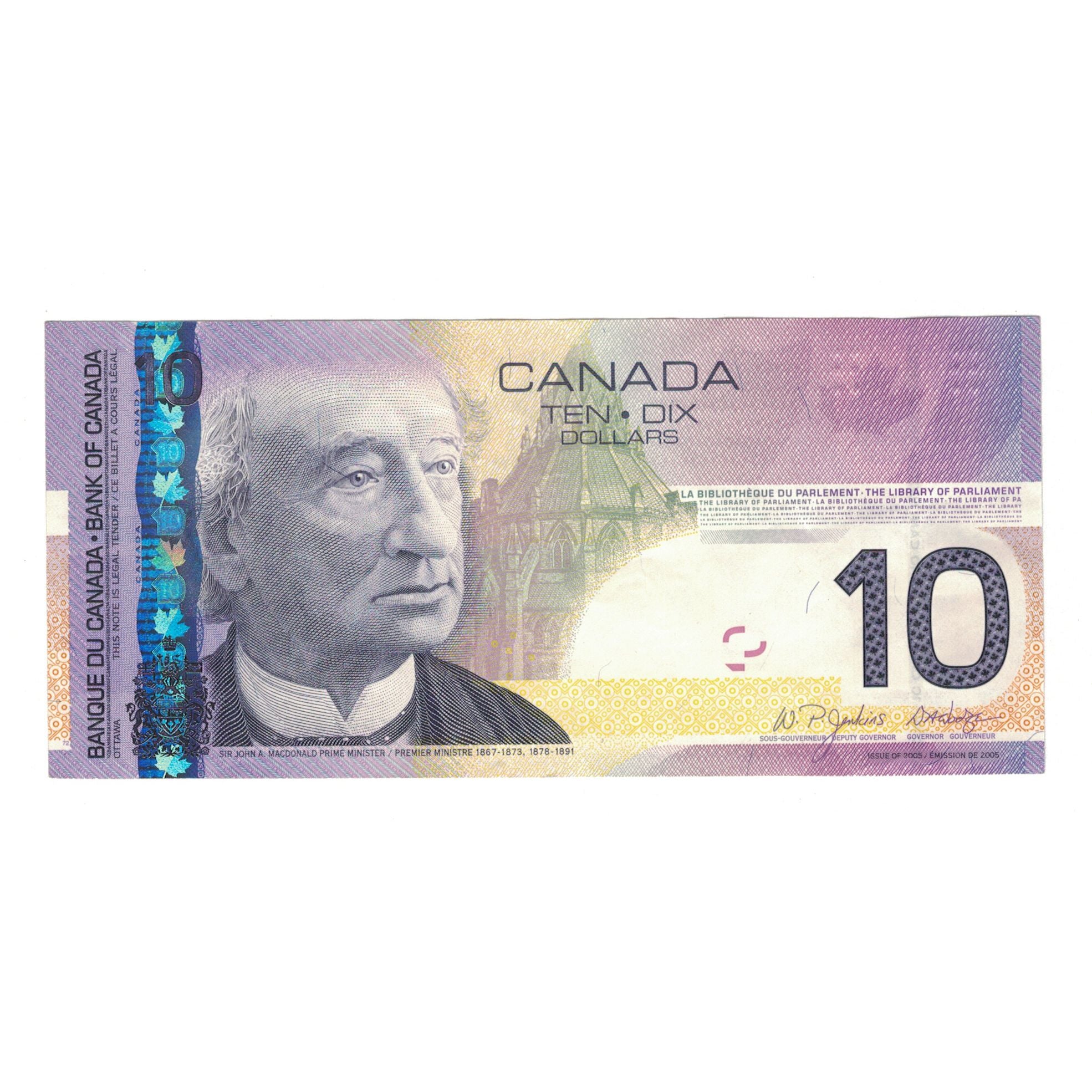 Banknote, Canada, 10 Dollars, 2005, KM:102Aa, AU(50-53)
