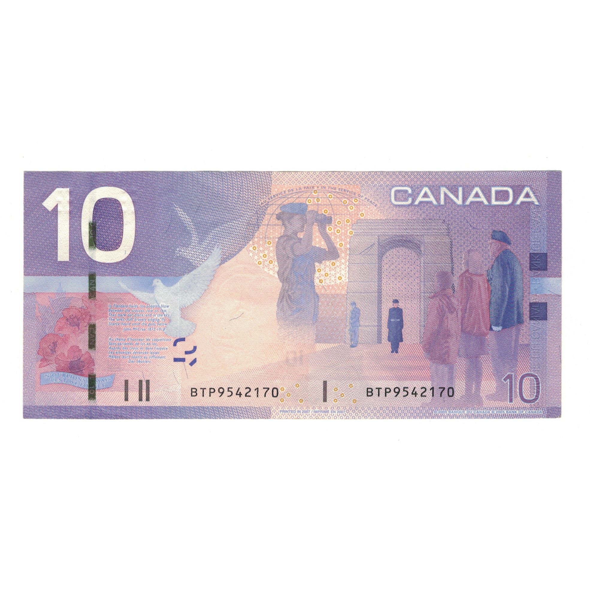Banknote, Canada, 10 Dollars, 2005, KM:102Aa, AU(50-53)