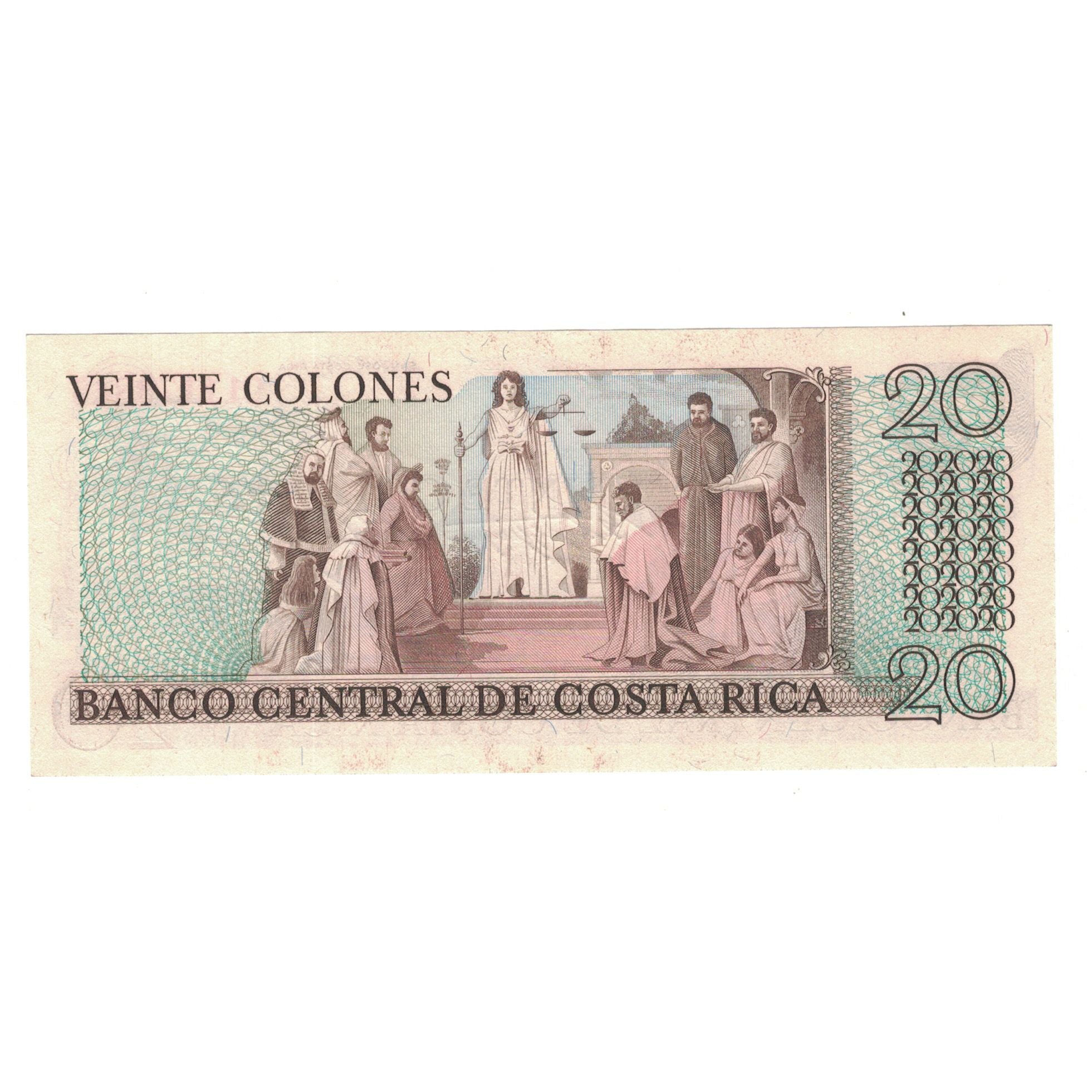 Billete, 20 Colones, Costa Rica, KM:238c, UNC