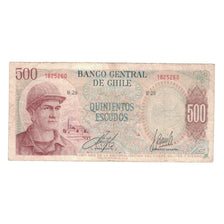 Banknote, Chile, 500 Escudos, 1971, KM:145, VF(30-35)