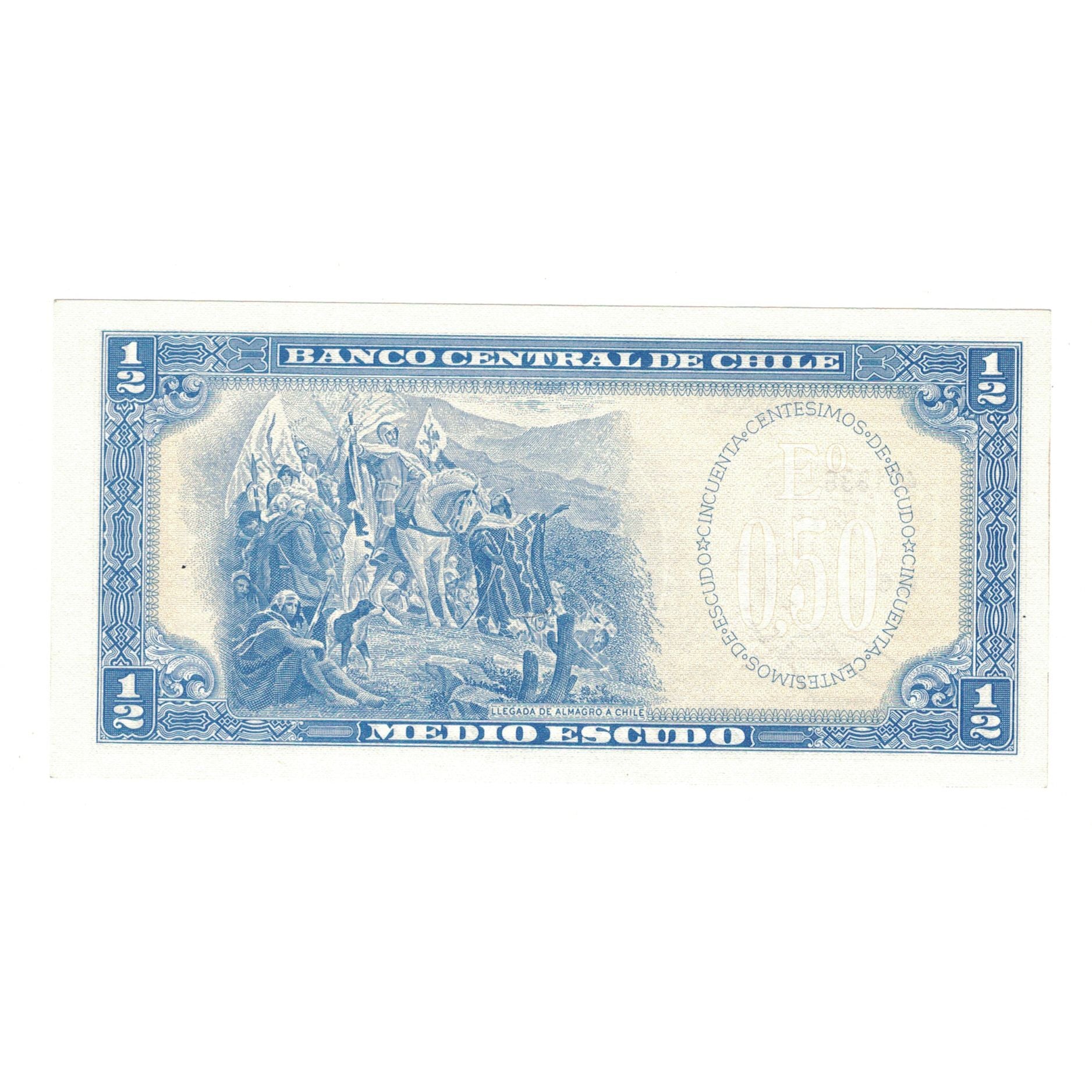 Billete, 1/2 Escudo, Chile, KM:134Aa, UNC