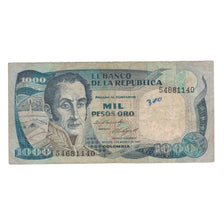Nota, Colômbia, 1000 Pesos Oro, 1984, 1984-08-07, KM:424b, VG(8-10)