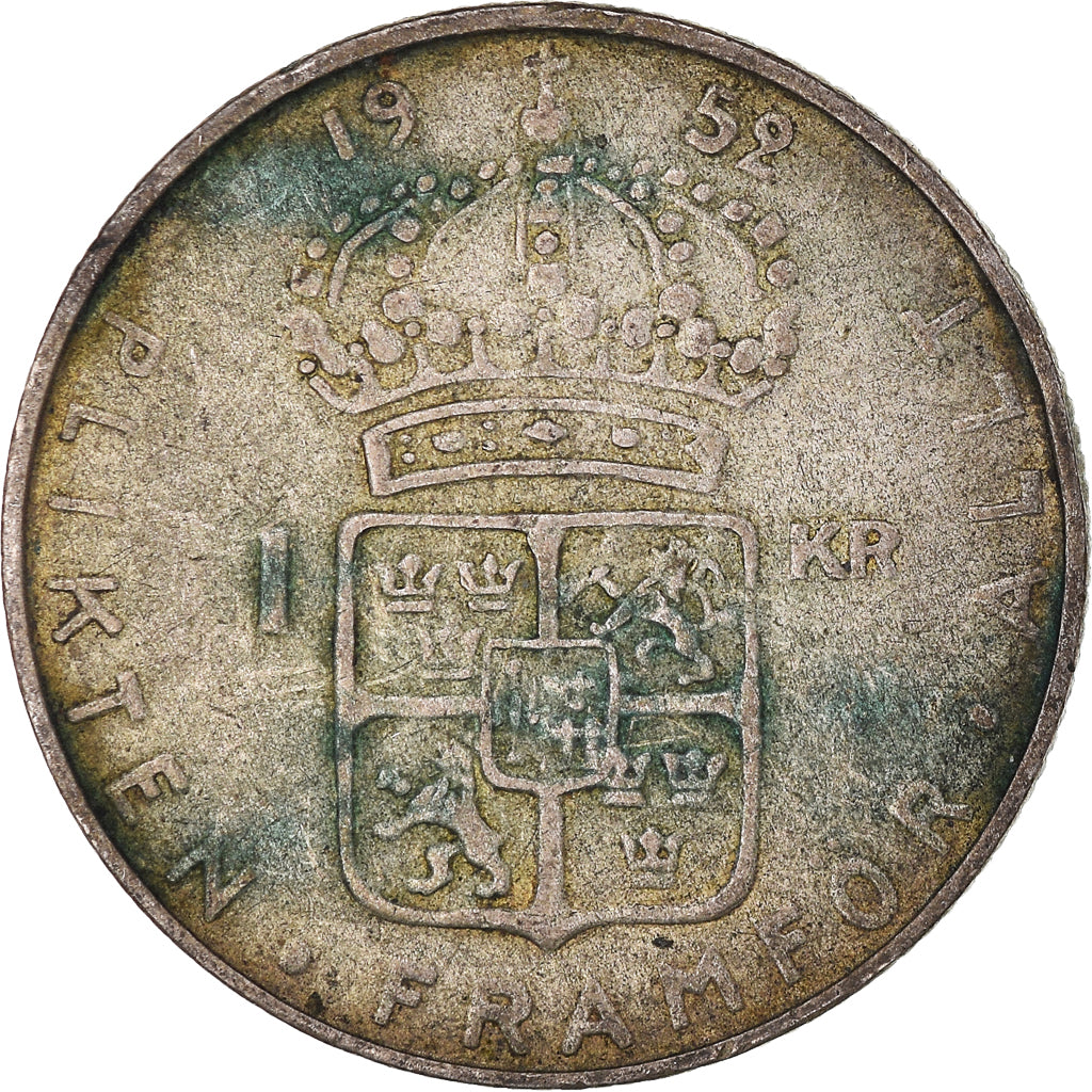 Moneta, Svezia, Krona, 1952