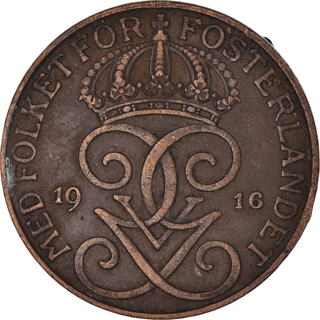 Coin, Sweden, 5 Öre, 1916