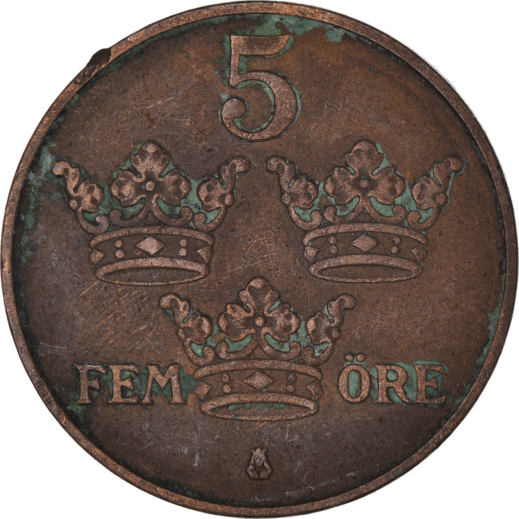 Coin, Sweden, 5 Öre, 1916