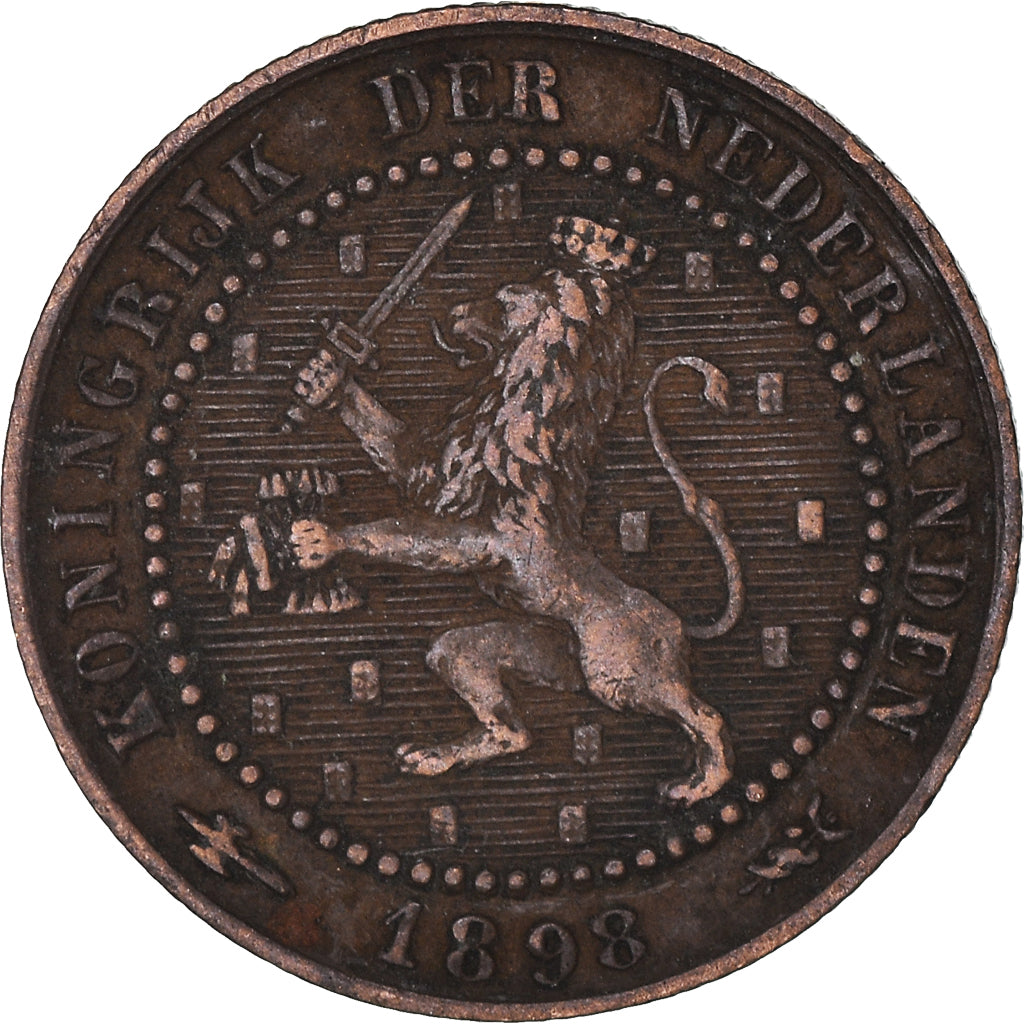 Moeda, Países Baixos, Cent, 1898