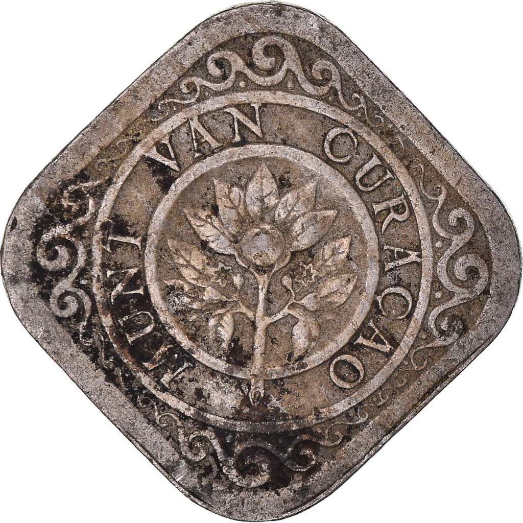 Coin, Curacao, 5 Cents, 1948