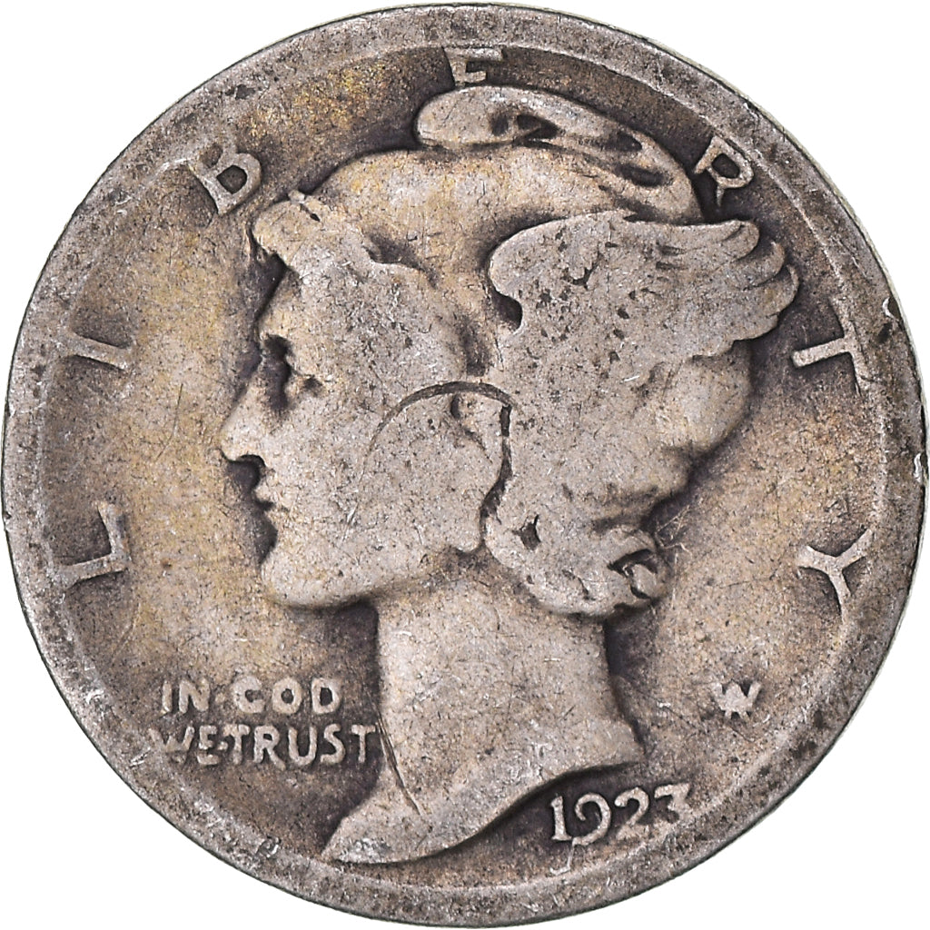 Coin, United States, Dime, 1923