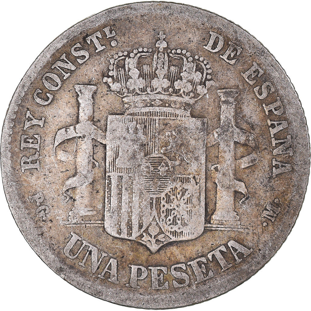 Coin, Spain, Peseta, 1891