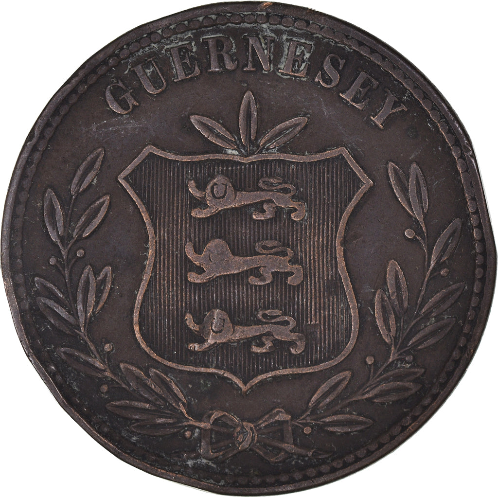 Munten, Guernsey, 8 Doubles, 1874