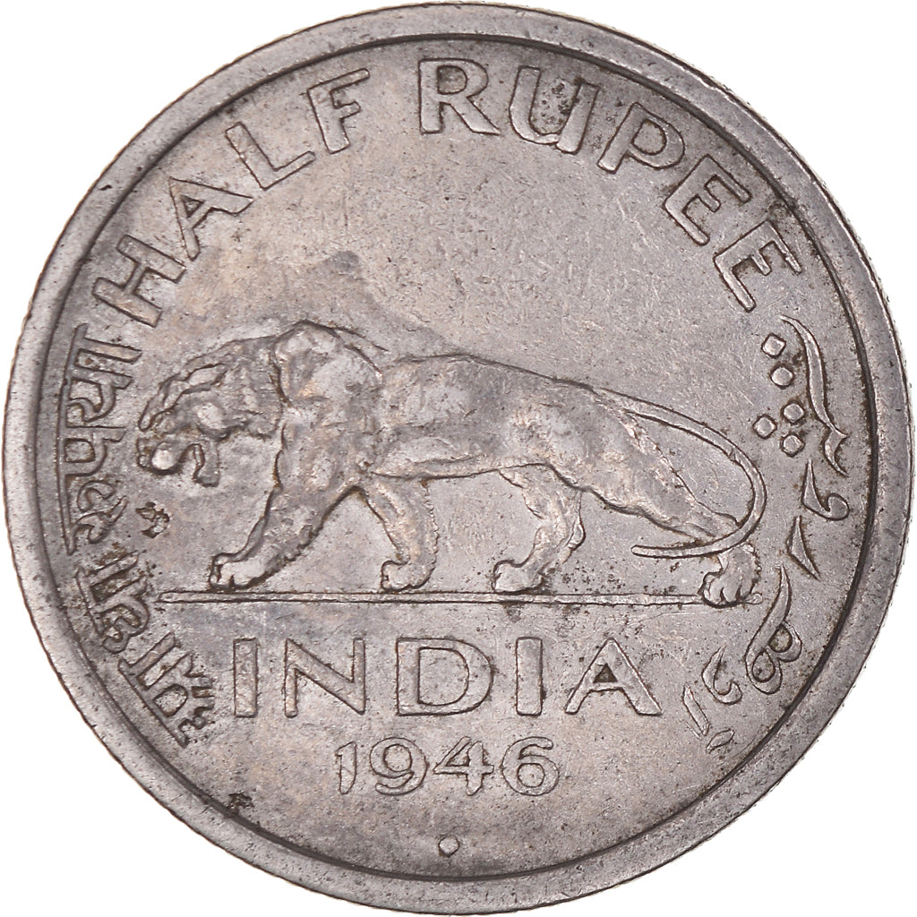 Moneda, India, 1/2 Rupee, 1946