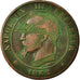 Coin, France, 10 Centimes, 1862, Strasbourg, VF(20-25), Bronze