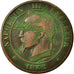 Münze, Frankreich, 10 Centimes, 1862, Strasbourg, S, Bronze