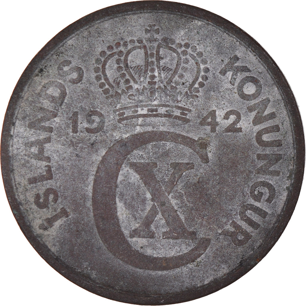 Coin, Iceland, 5 Aurar, 1942