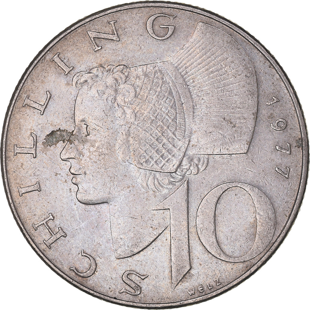 Monnaie, Autriche, 10 Schilling, 1977
