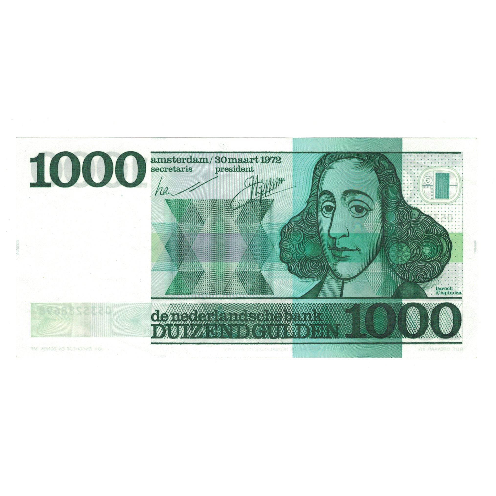 Banknote, Netherlands, 1000 Gulden, 1972, 1972-03-30, KM:94a, AU(55-58)