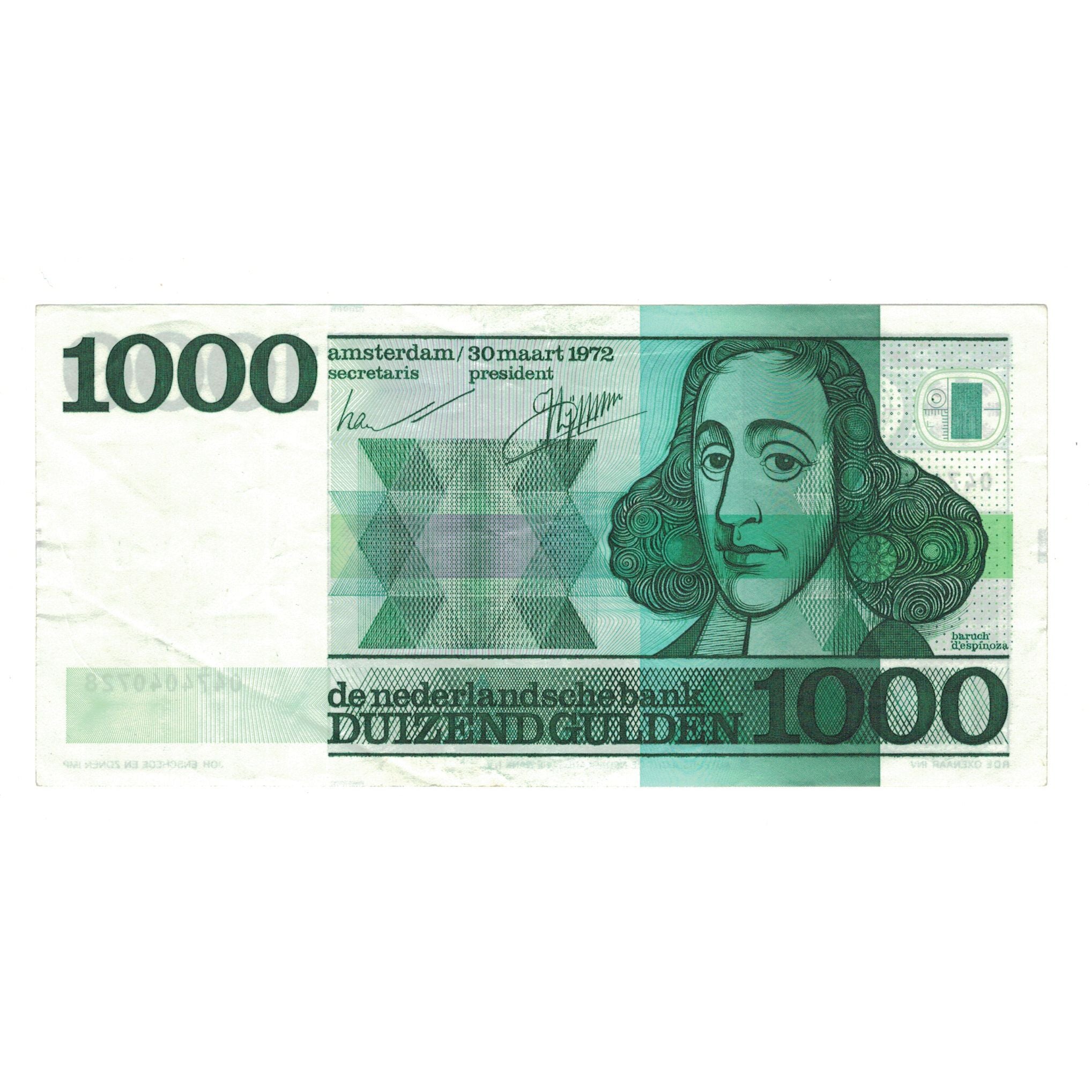 Geldschein, Niederlande, 1000 Gulden, 1972, 1972-03-30, KM:94a, SS+