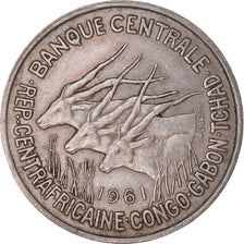 Coin, Central African States, 50 Francs, 1961