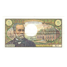 France, 5 Francs, Pasteur, 1966, K.1, EF(40-45), Fayette:61.01, KM:146a