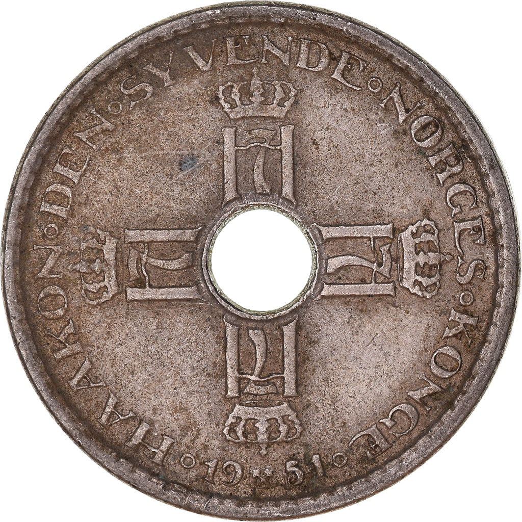 Münze, Norwegen, Krone, 1951