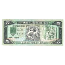Banknote, Liberia, 5 Dollars, 1991, 1991-04-06, KM:20, UNC(65-70)