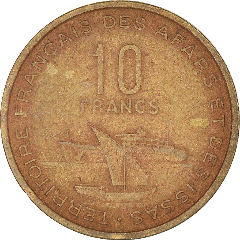 Coin, FRENCH AFARS & ISSAS, 10 Francs, 1970