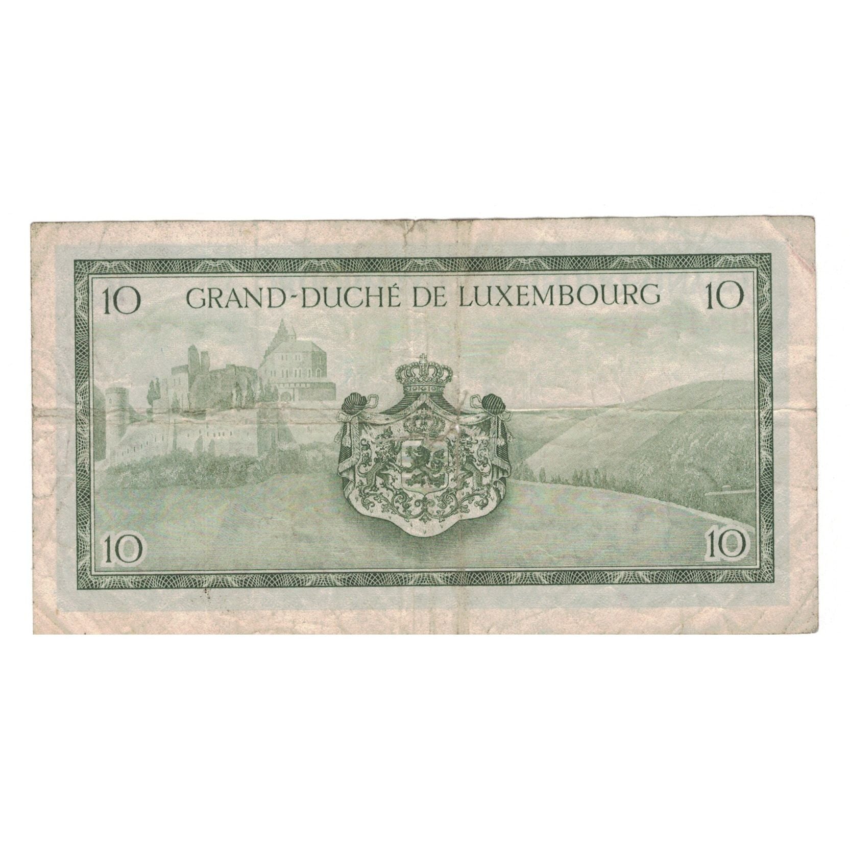 Banknote, Luxembourg, 10 Francs, Undated (1954), KM:48a, VF(30-35)