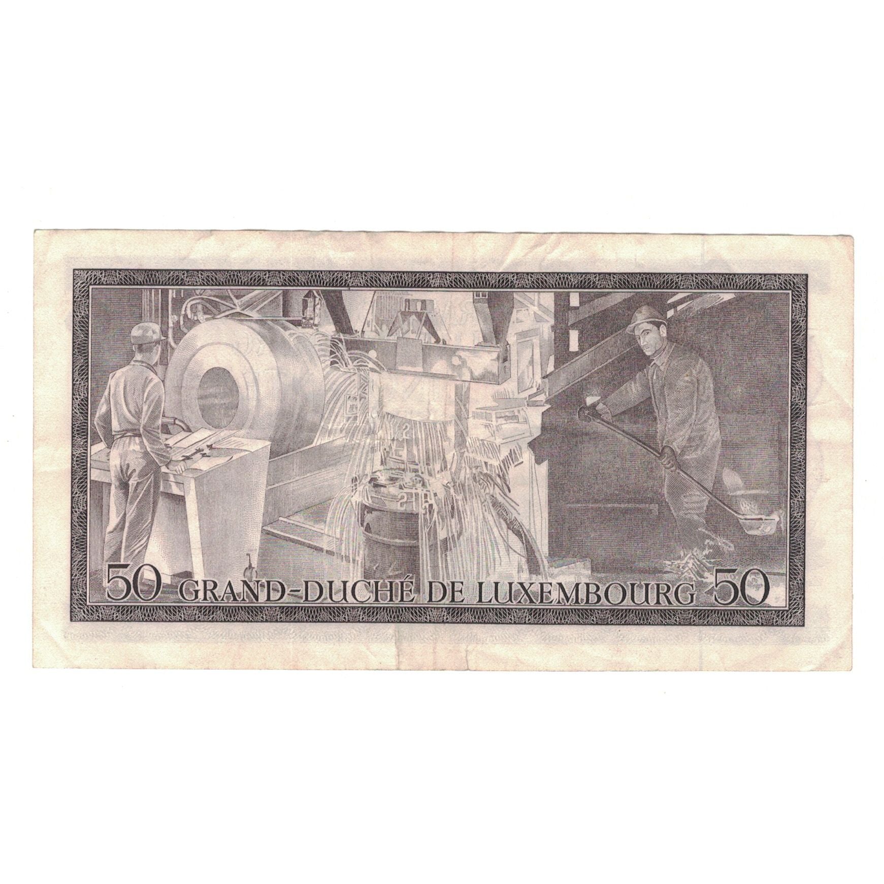 Banknote, Luxembourg, 50 Francs, 1972, 1972-08-25, KM:55b, EF(40-45)