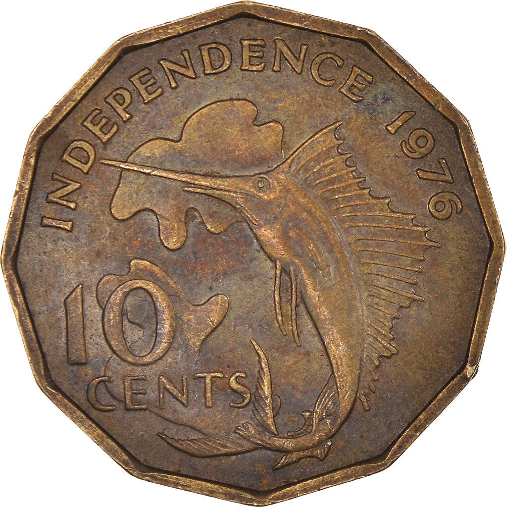 Coin, Seychelles, 10 Cents, 1976
