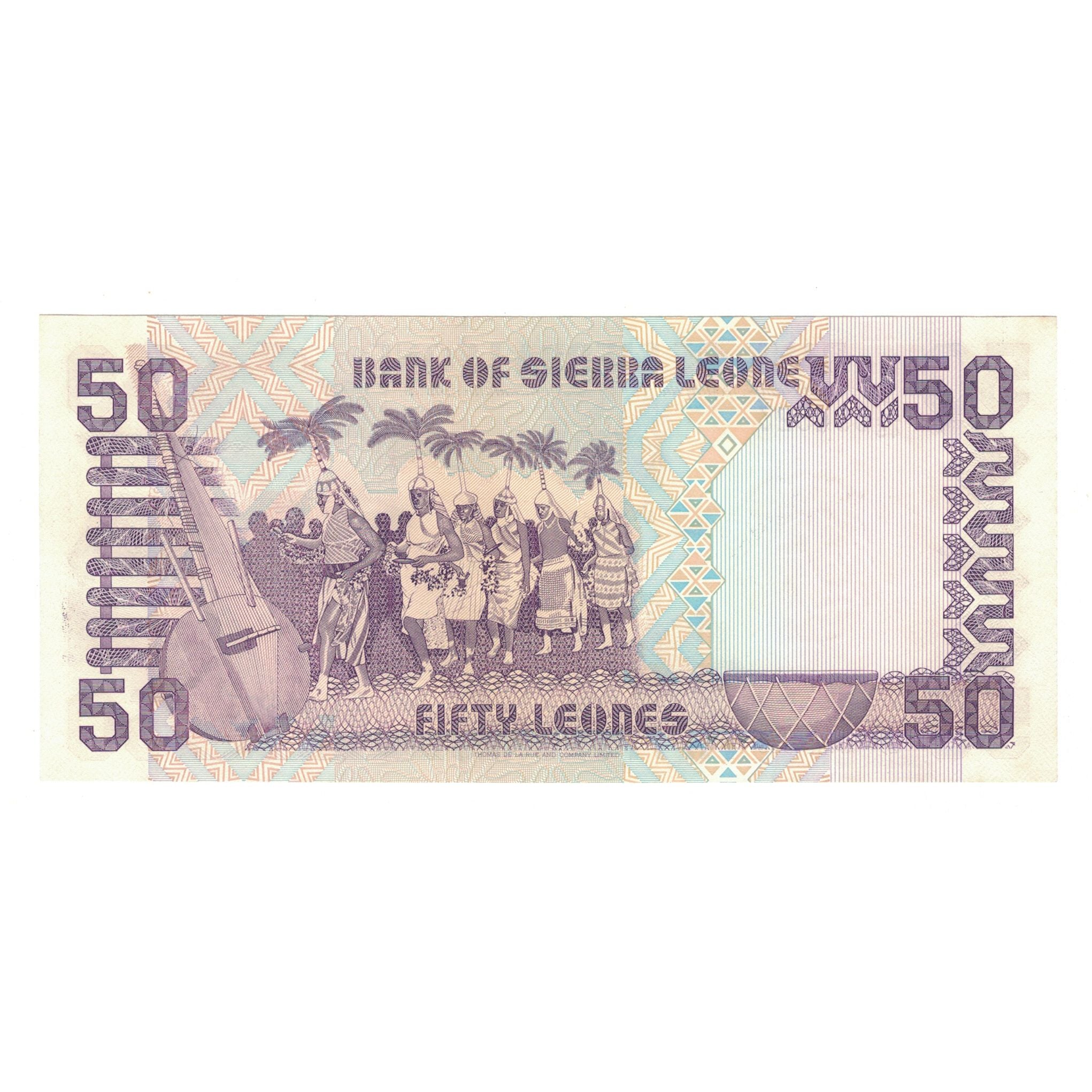 Banknote, Sierra Leone, 50 Leones, 1989, 1989-04-27, KM:17a, UNC(65-70)