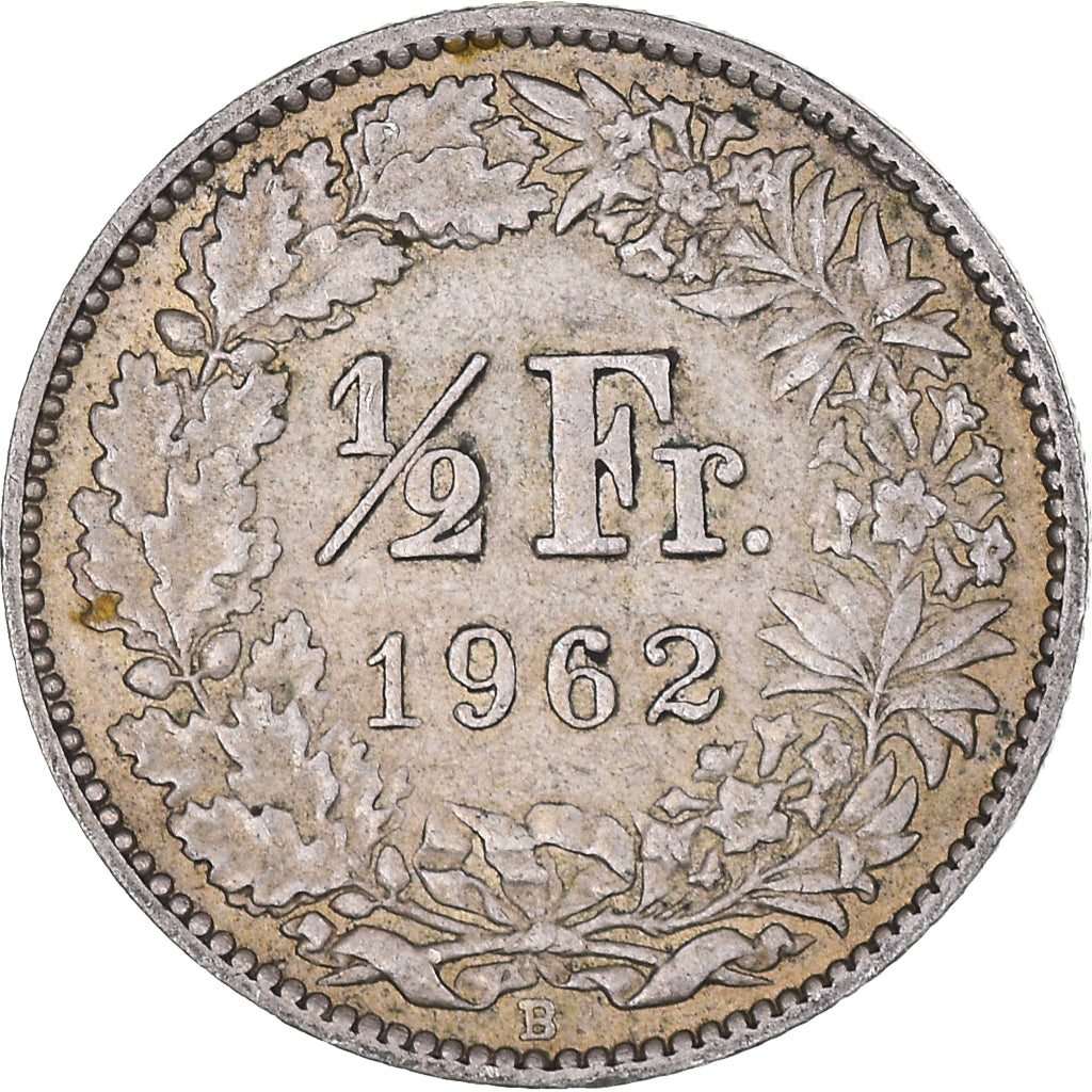 Münze, Schweiz, 1/2 Franc, 1962