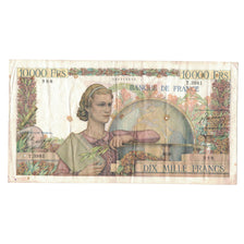 França, 10,000 Francs, Génie Français, 1953, T.3981, VF(20-25)