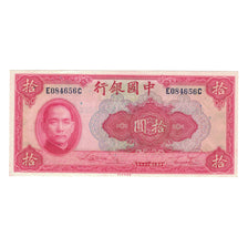 Banknote, China, 10 Yüan, 1940, KM:85b, AU(55-58)
