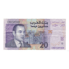 Banknote, Morocco, 20 Dirhams, 2005, KM:68, EF(40-45)