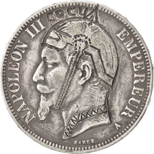 FRANCE, 5 Francs, 1870, Paris, EF(40-45), Silver, 24.57