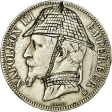 Munten, Frankrijk, 5 Francs, 1867, Strasbourg, ZF, Zilver