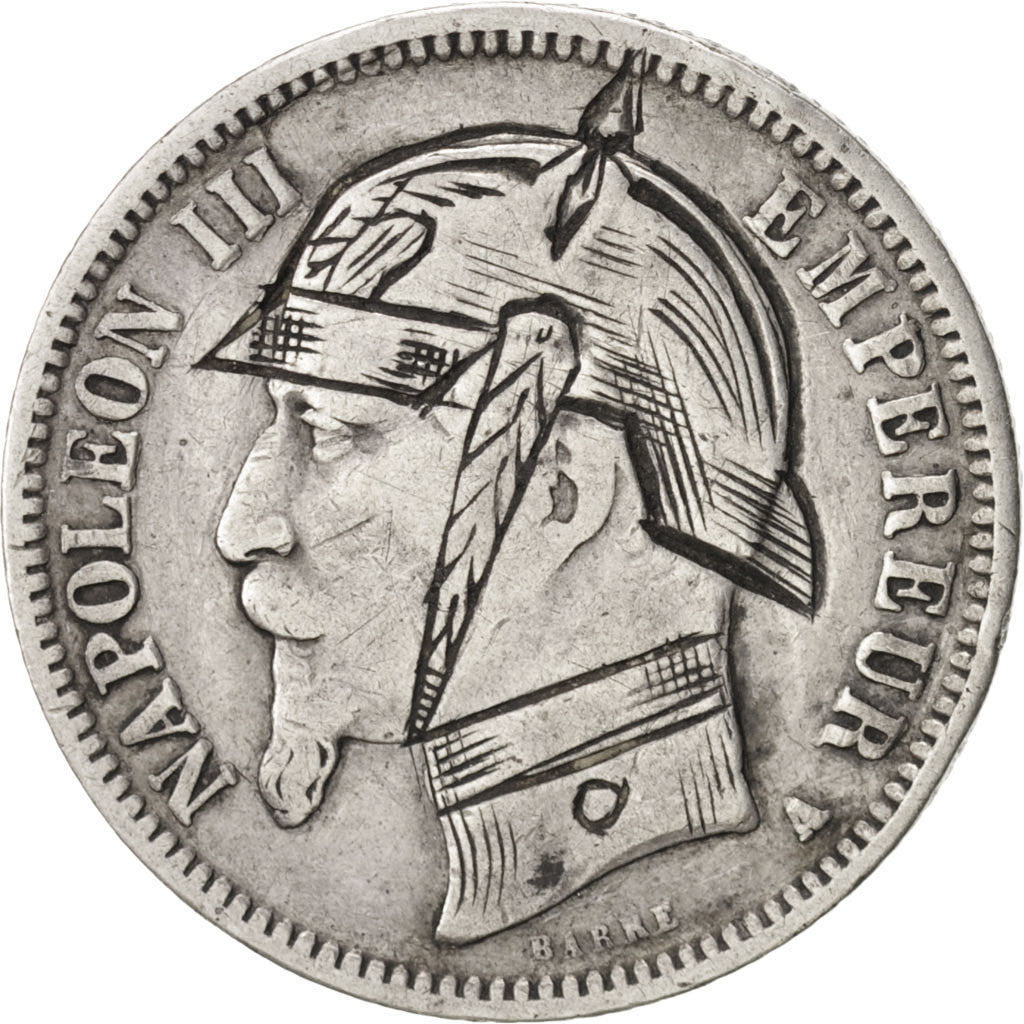 FRANCE, 1 Franc, 1868, Paris, EF(40-45), Silver, 4.86