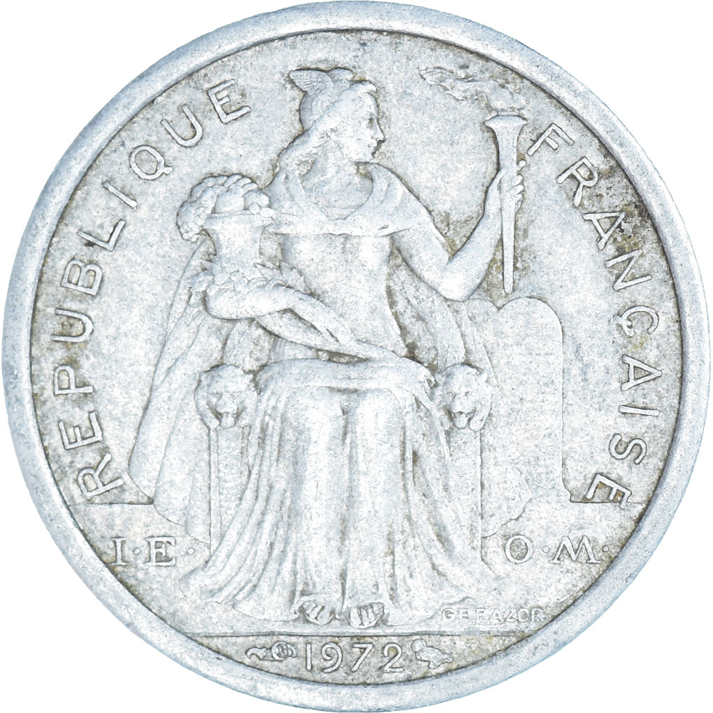 Coin, New Caledonia, Franc, 1972