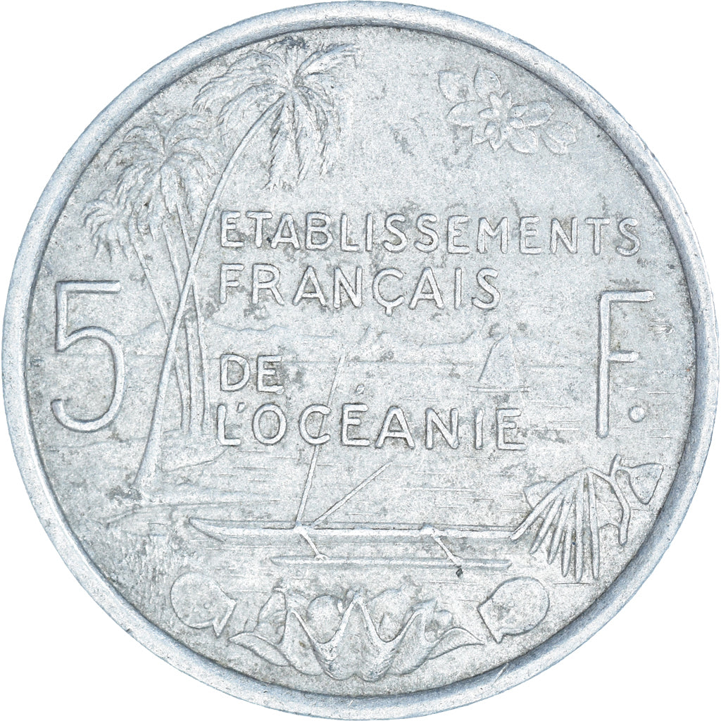Coin, FRENCH OCEANIA, 5 Francs, 1952