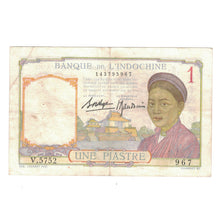 Banknote, FRENCH INDO-CHINA, 1 Piastre, KM:54b, EF(40-45)
