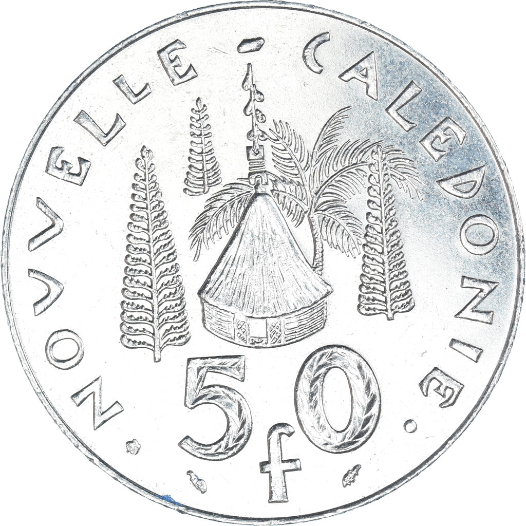 Moneta, Nuova Caledonia, 50 Francs, 1987