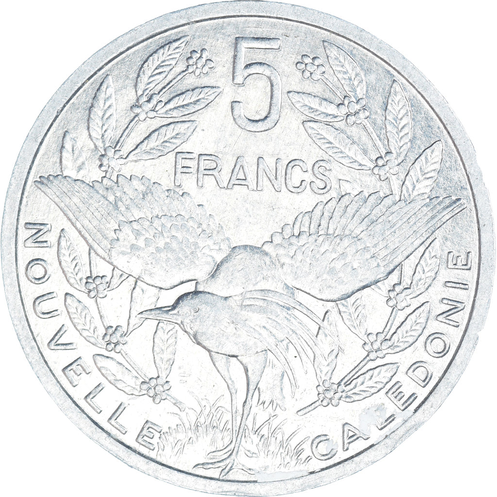Moneta, Nuova Caledonia, 5 Francs, 1983