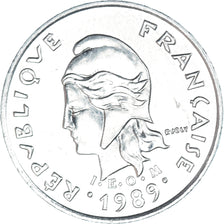 Coin, New Caledonia, 10 Francs, 1989