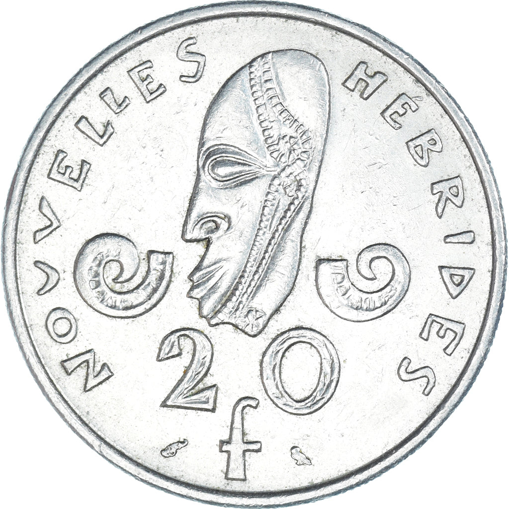 Münze, New Hebrides, 20 Francs, 1970
