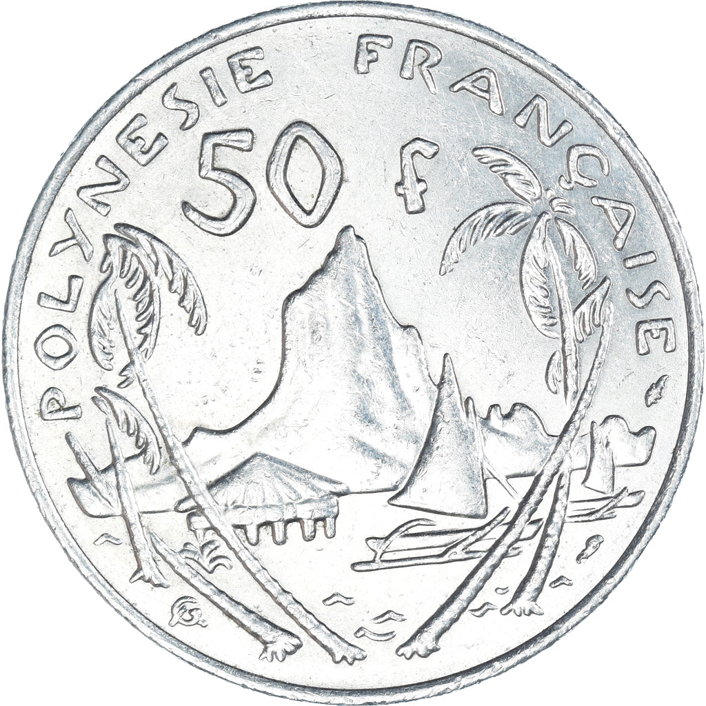 Coin, French Polynesia, 50 Francs, 1975