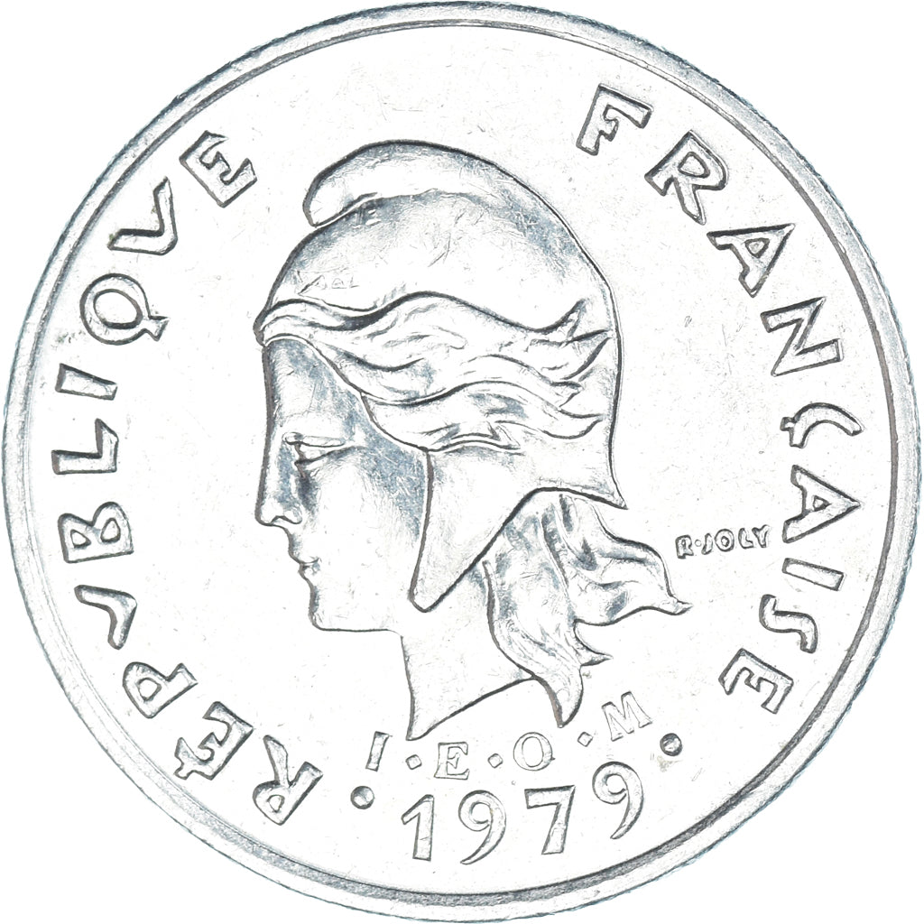 Moneda, Nuevas Hébridas, 10 Francs, 1979